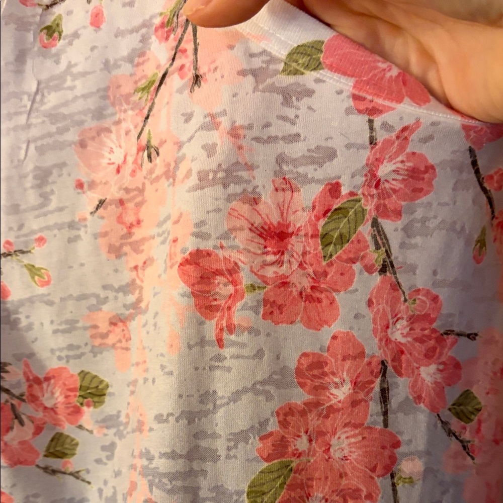 Blue 84 Pink and Blue Floral Women's Tee - Picture 7 of 7